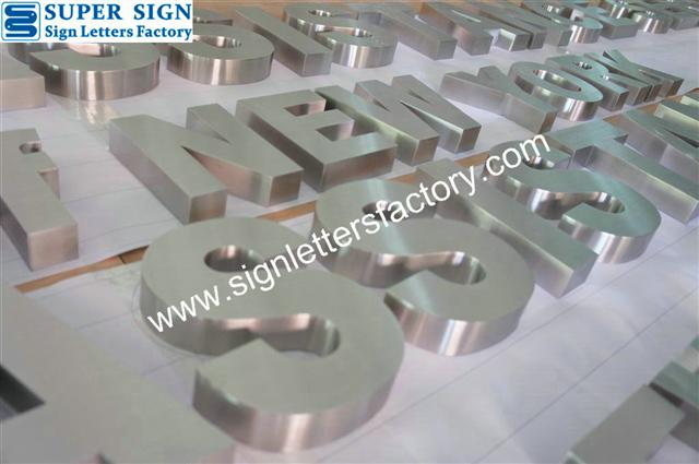 architectural stainless steel sign letters